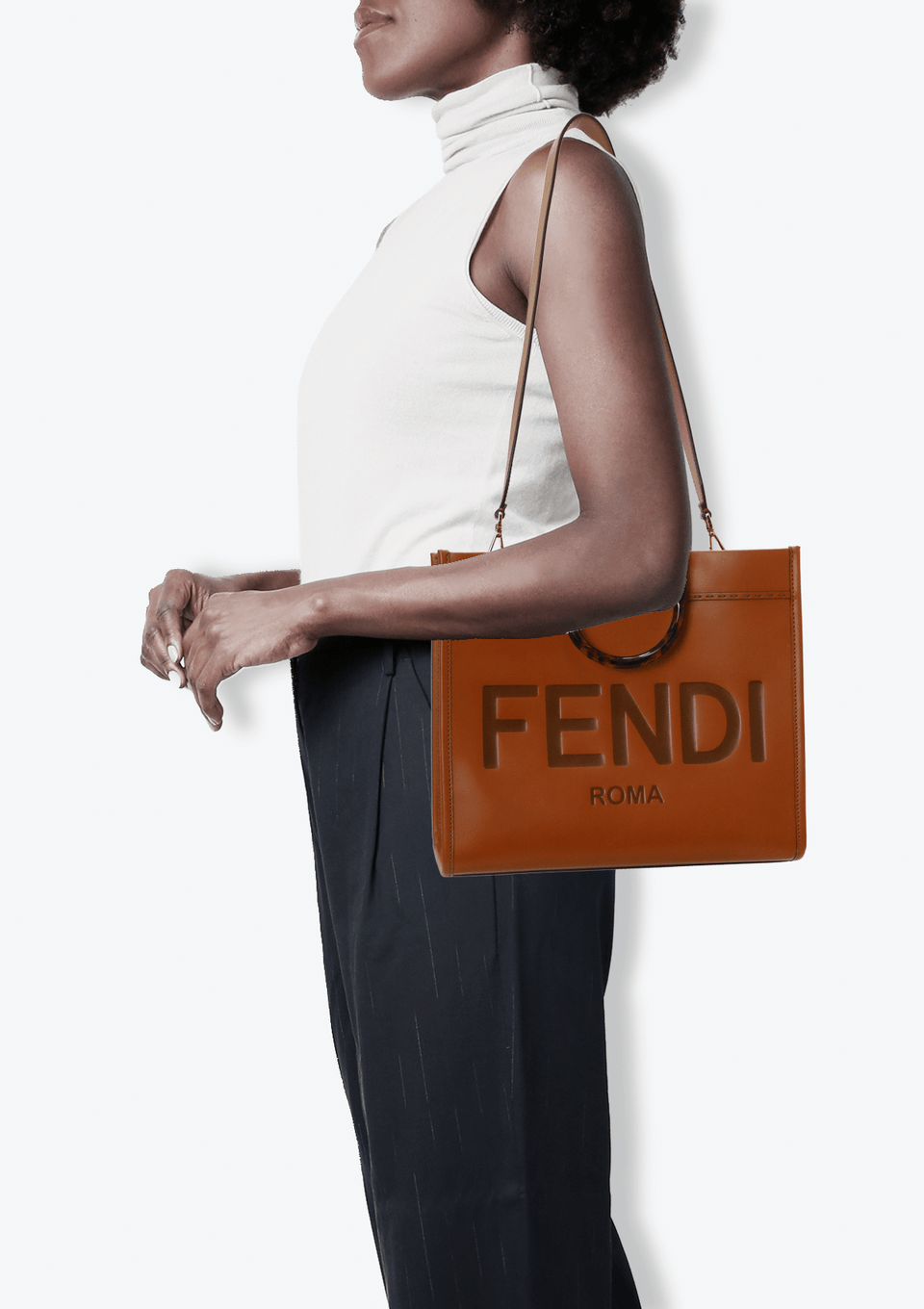 Bolsa Fendi Sunshine Tote Caramelo Original – Gringa