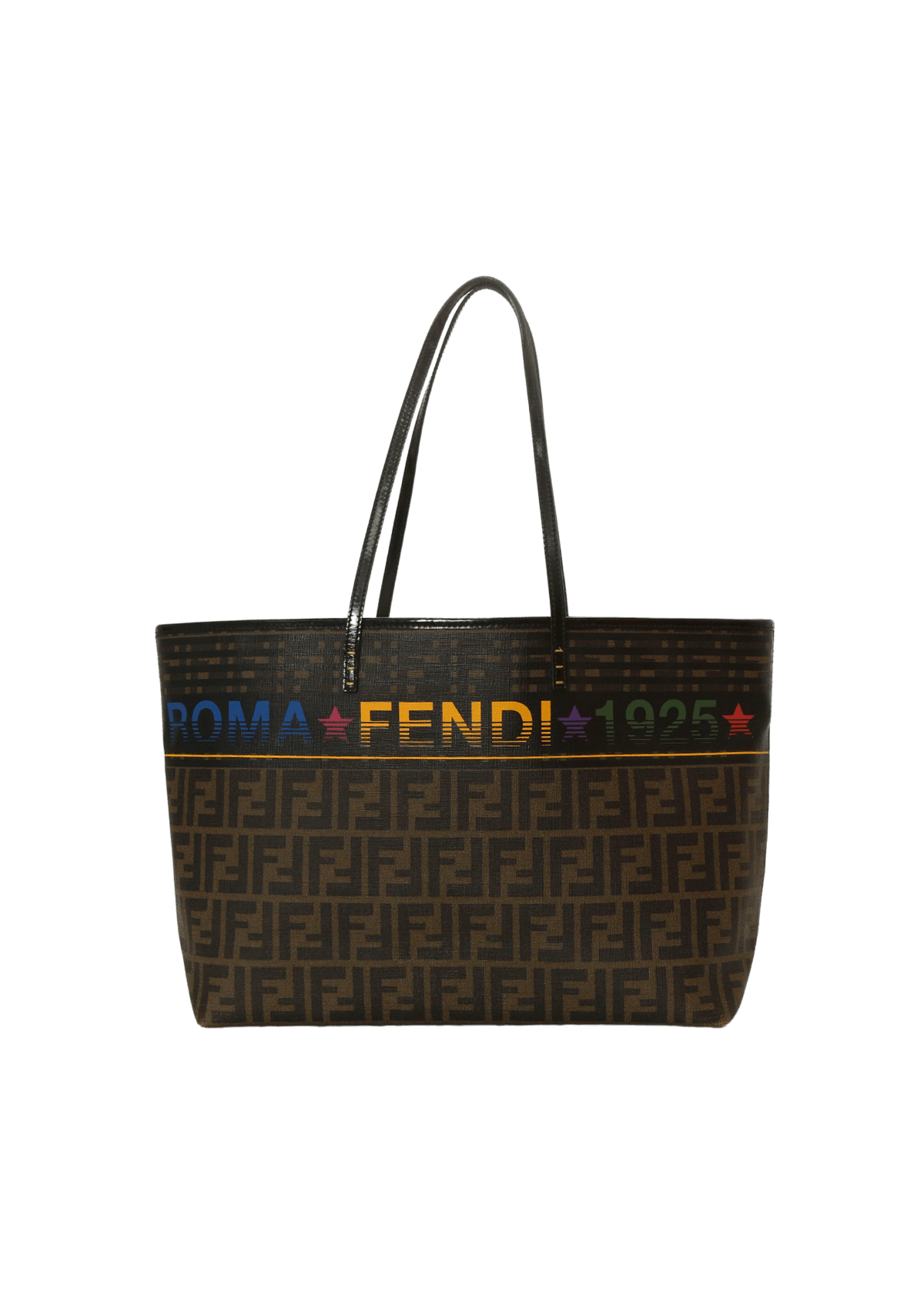 Bolsa Fendi Zucca Roma 1925 Roll Tote Bag Marrom Original – Gringa