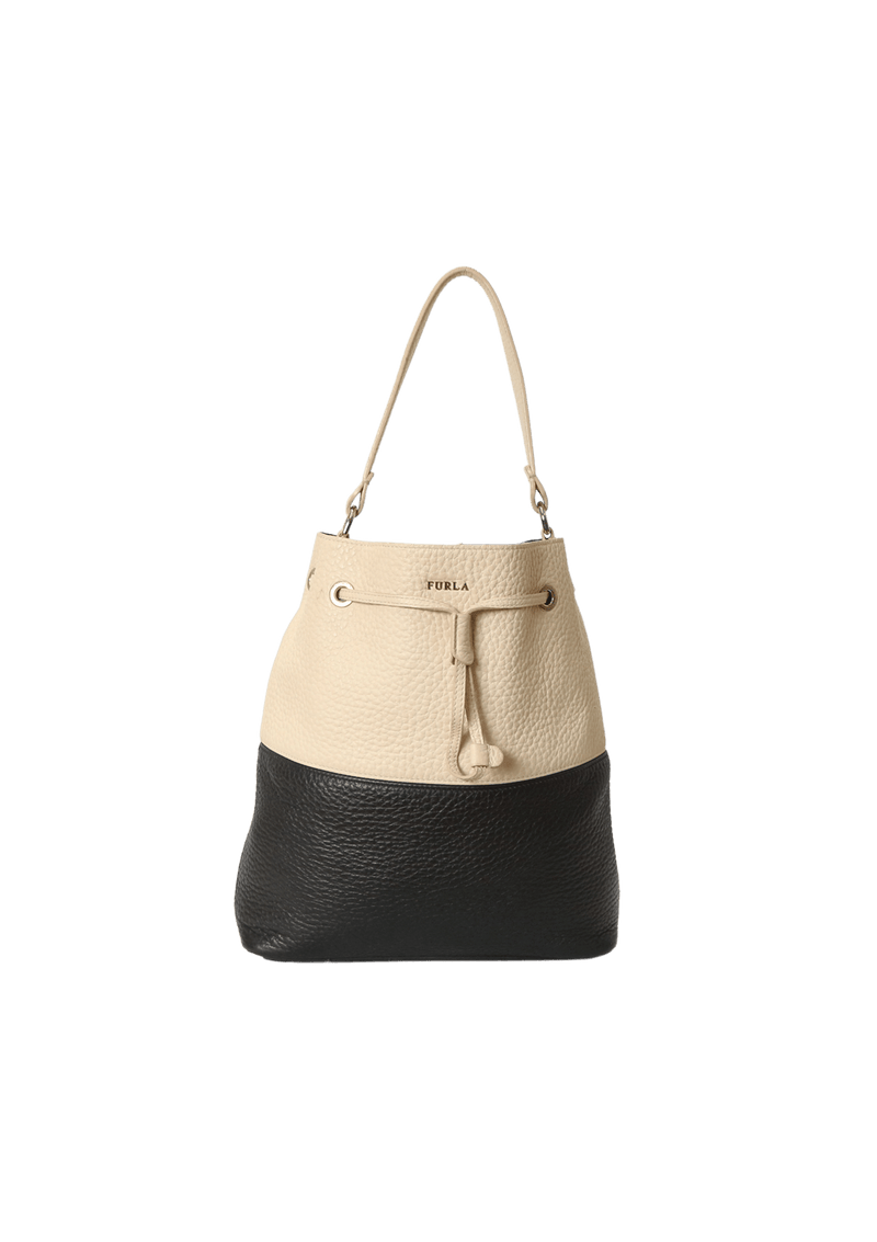 LEATHER BUCKET BAG