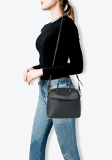 LEATHER SATCHEL BAG