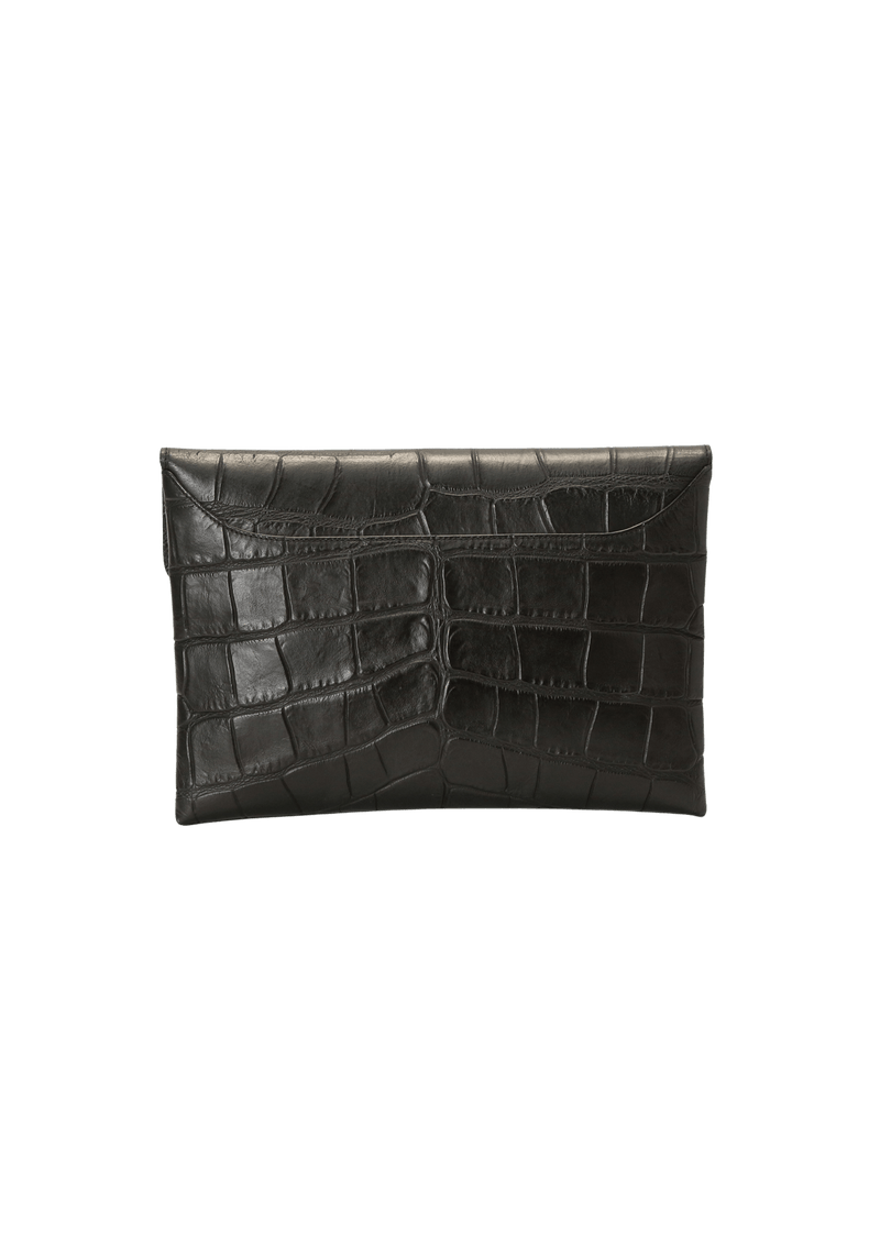 CROCO ENVELOPE CLUTCH