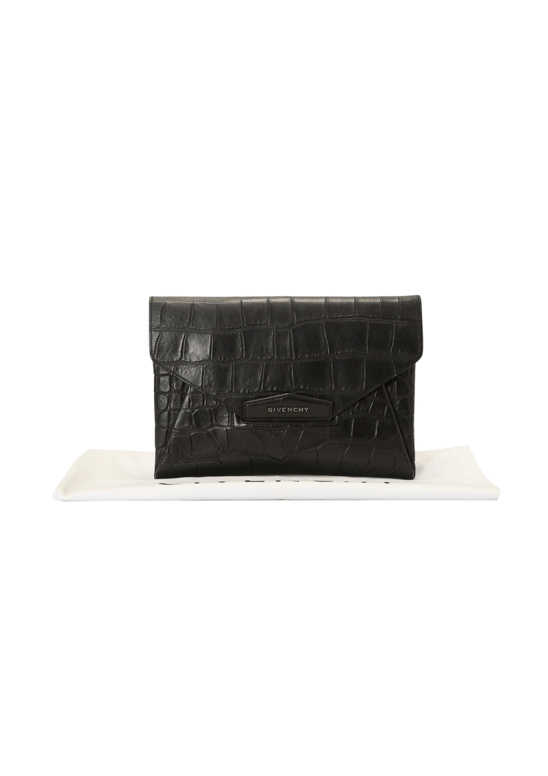 CROCO ENVELOPE CLUTCH