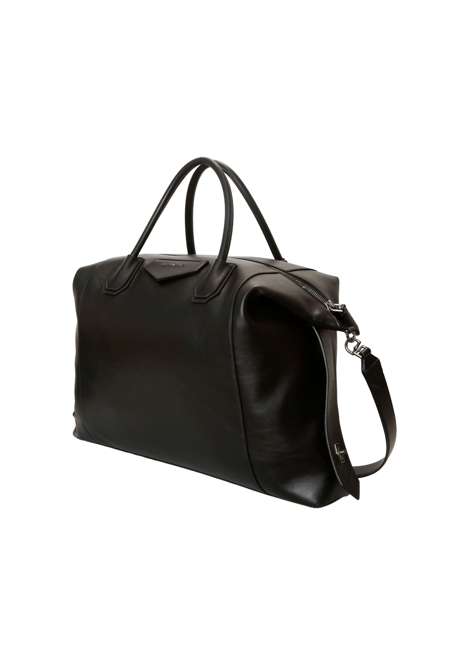 GIVENCHY ANTIGONA SOFT BAG MAXI ブラック Antigona Maxi Black Duffle Bag in Calfskin, Silver hardware