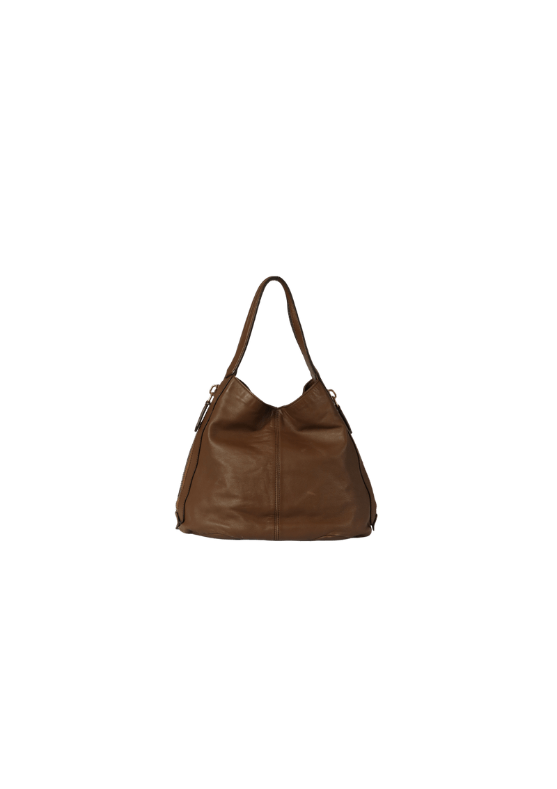 LEATHER SIDE ZIP BAG