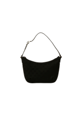 BLACK GG CANVAS SHOULDER BAG