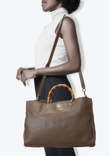 LARGE BAMBOO SHOPPER TOTE