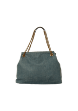 DENIM SOHO CHAIN TOTE