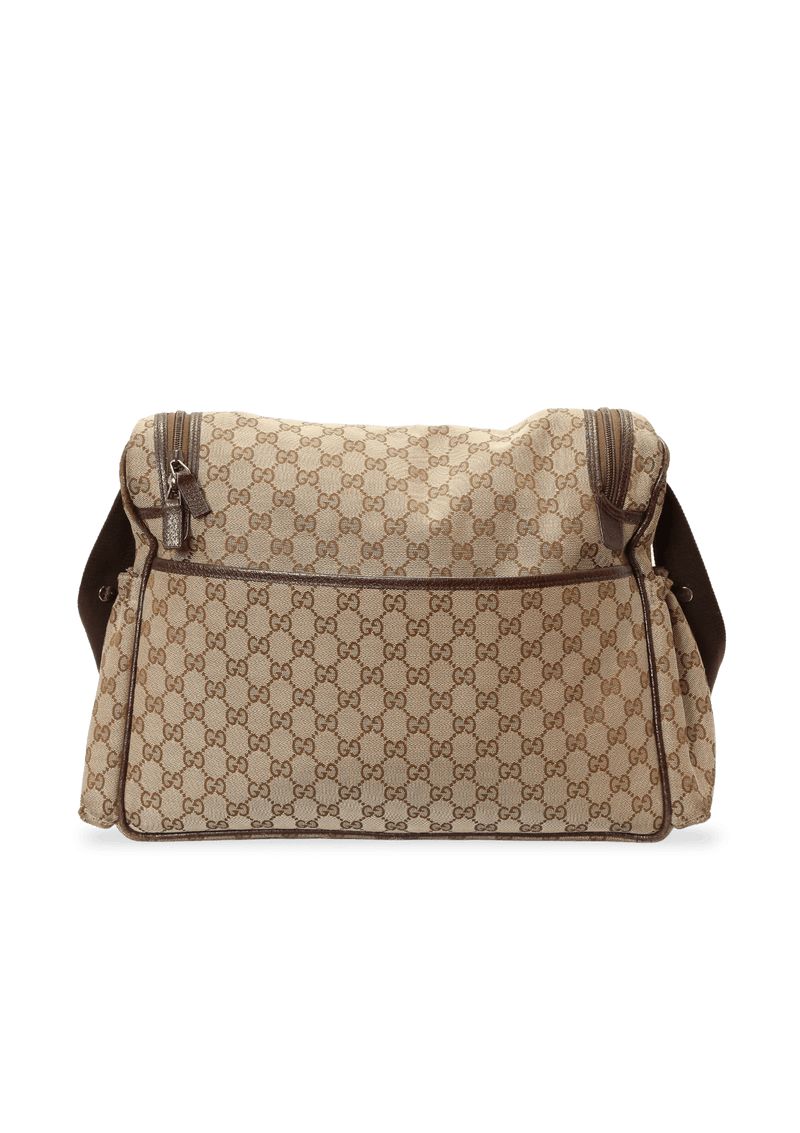 Gucci new gg 2024 canvas diaper bag