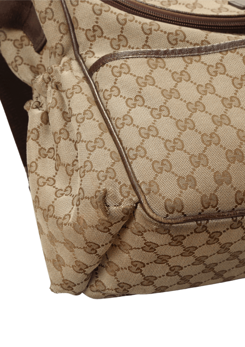 GG CANVAS DIAPER BAG