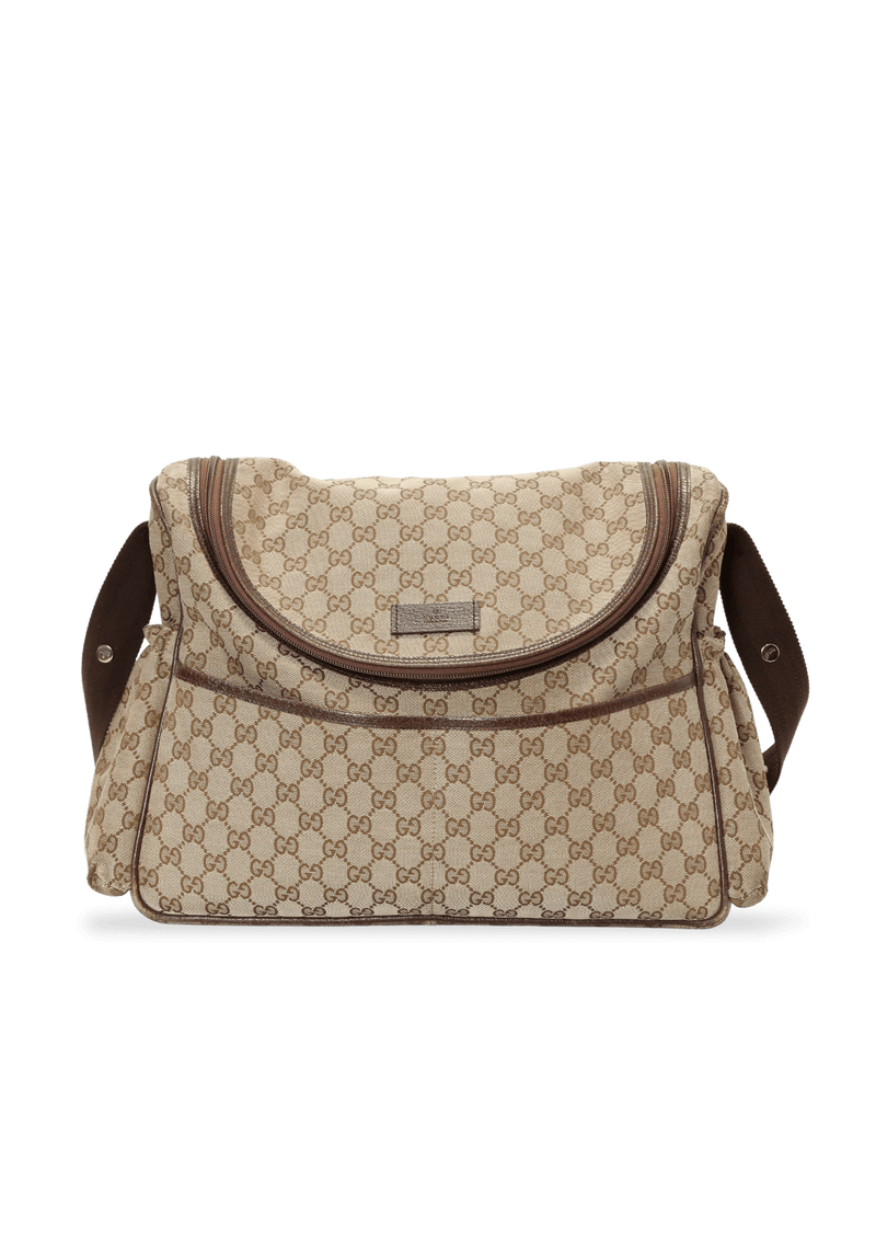 Gucci canvas diaper discount bag