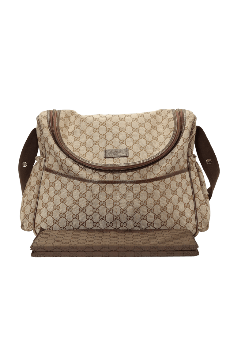 GG CANVAS DIAPER BAG