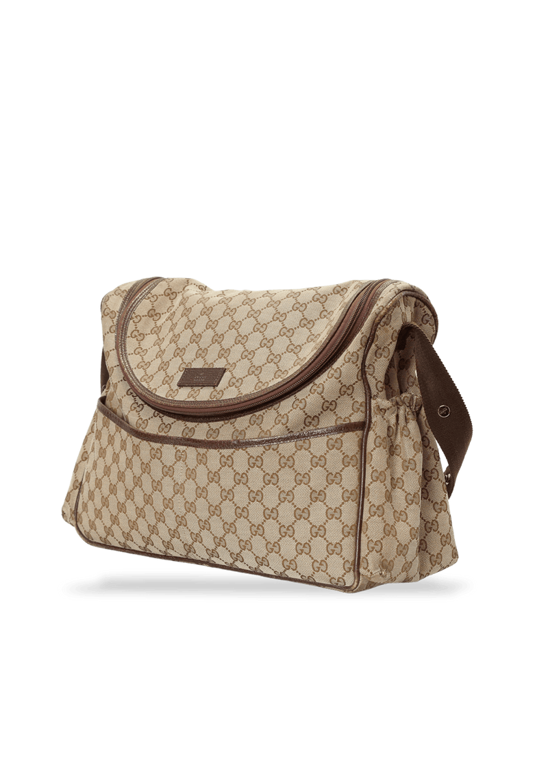 Gucci gg best sale canvas diaper bag