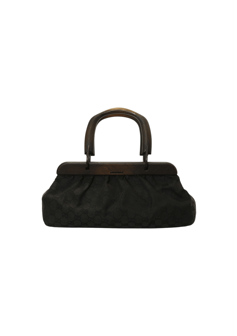 Gucci Black Suede and Patent Ophidia Doctor Bag