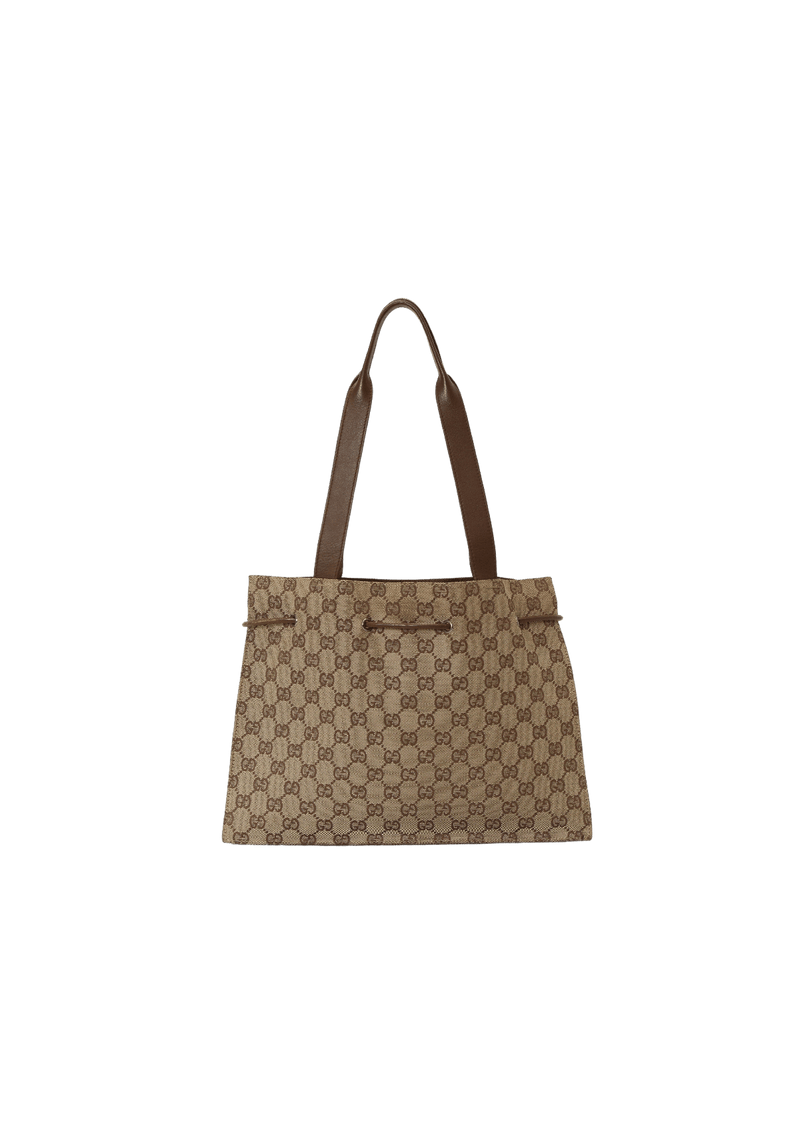 GG CANVAS DRAWSTRING TOTE