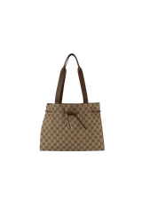 GG CANVAS DRAWSTRING TOTE