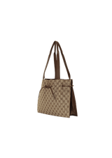 GG CANVAS DRAWSTRING TOTE