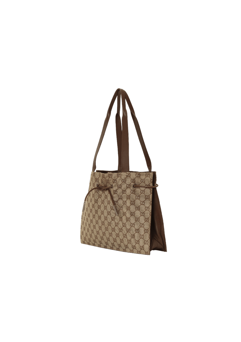 GG CANVAS DRAWSTRING TOTE