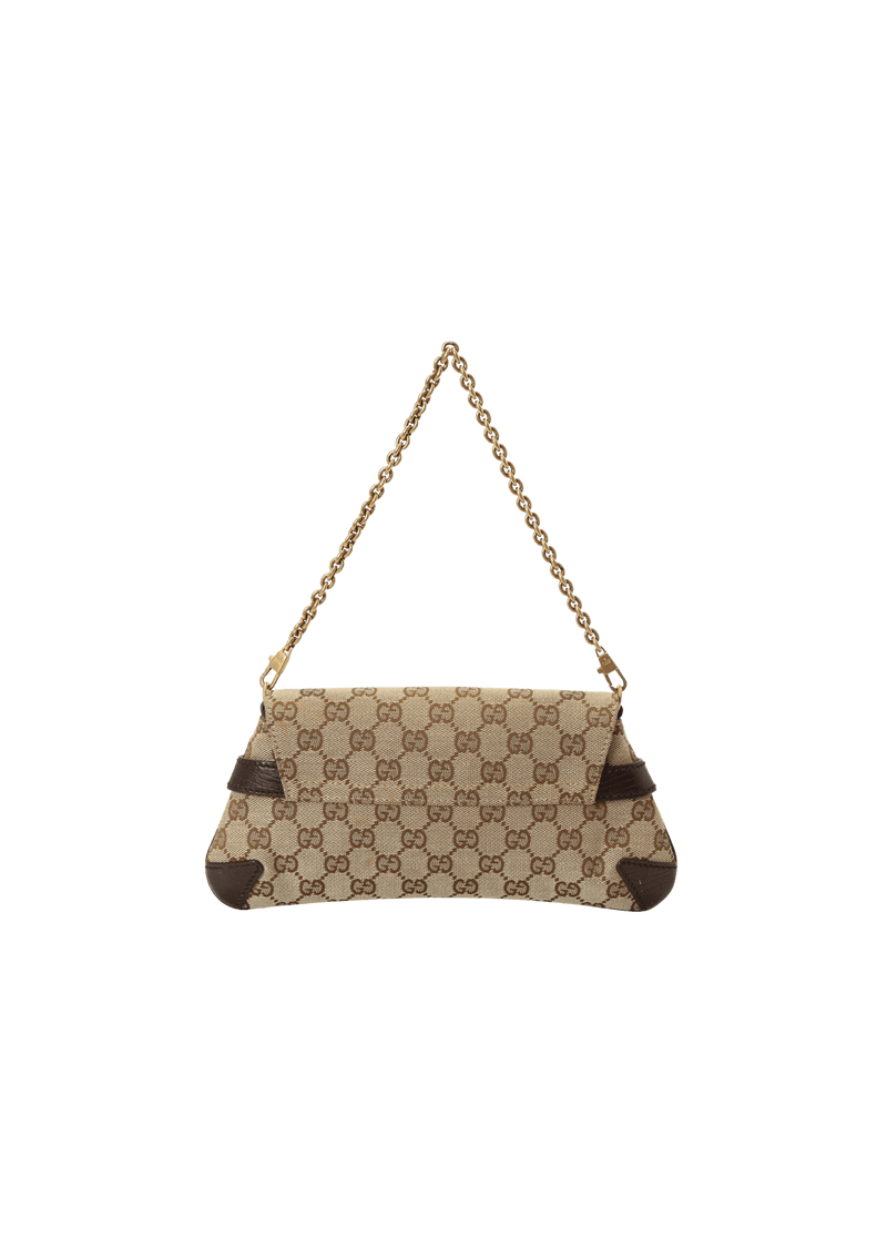 GG CANVAS HORSEBIT CHAIN CLUTCH