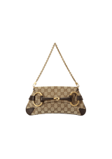 GG CANVAS HORSEBIT CHAIN CLUTCH