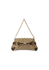 GG CANVAS HORSEBIT CHAIN CLUTCH