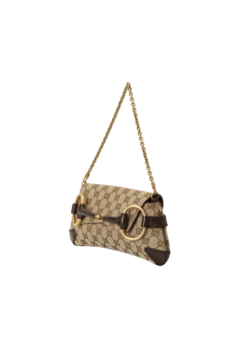 GG CANVAS HORSEBIT CHAIN CLUTCH