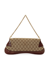 GG CANVAS HORSEBIT CHAIN CLUTCH