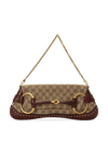 GG CANVAS HORSEBIT CHAIN CLUTCH