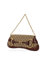 GG CANVAS HORSEBIT CHAIN CLUTCH