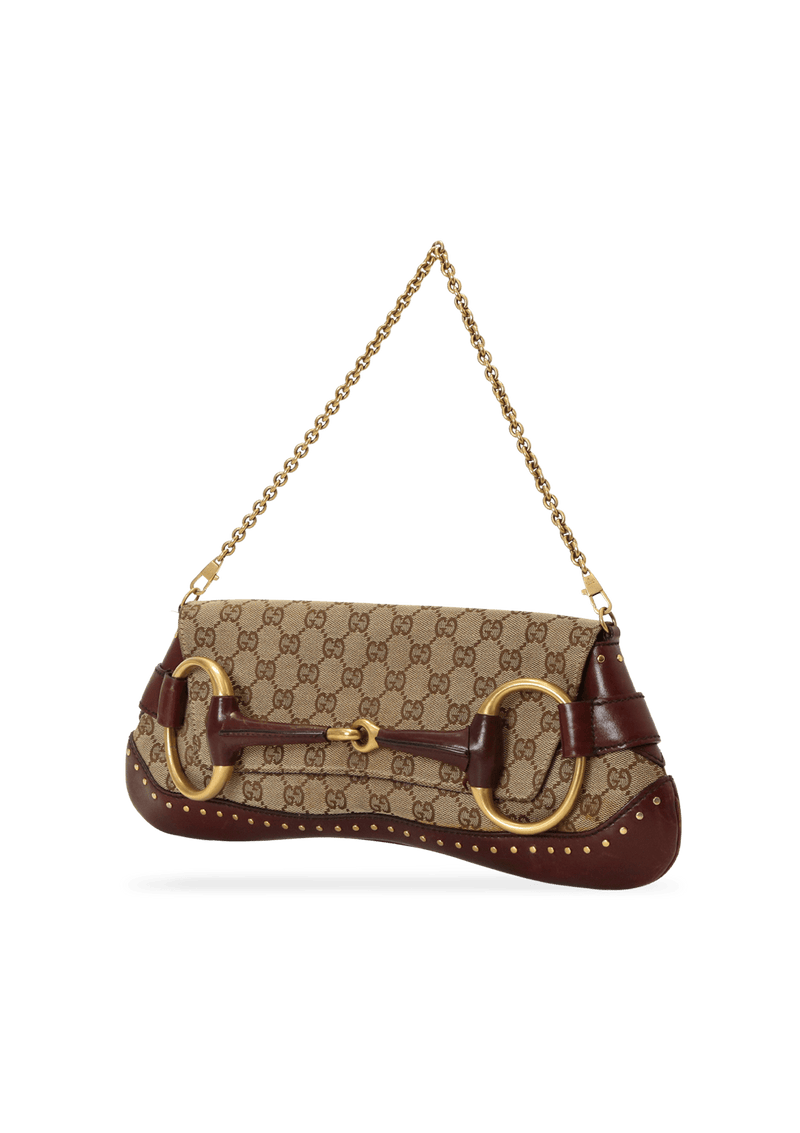 GG CANVAS HORSEBIT CHAIN CLUTCH