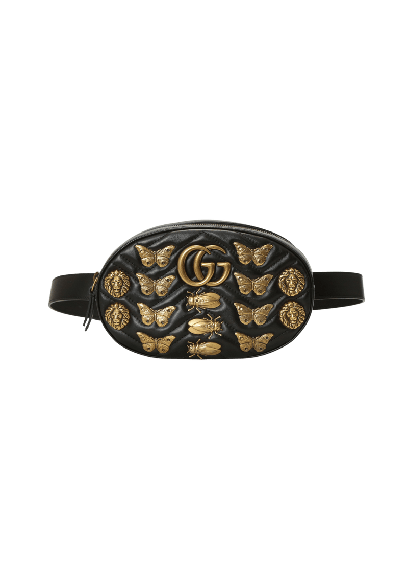 GG MARMONT ANIMAL STUD BELT BAG