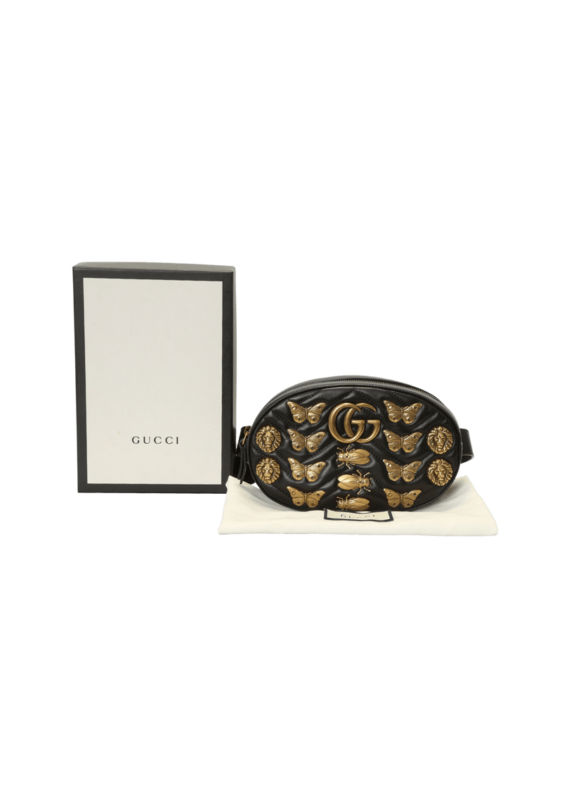 GG MARMONT ANIMAL STUD BELT BAG