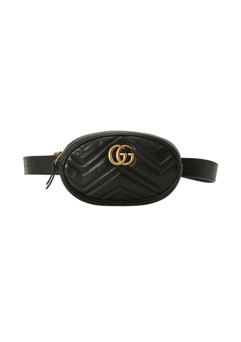 Bolsa Gucci GG Marmont Matelasse Belt Bag Preta Original – Gringa