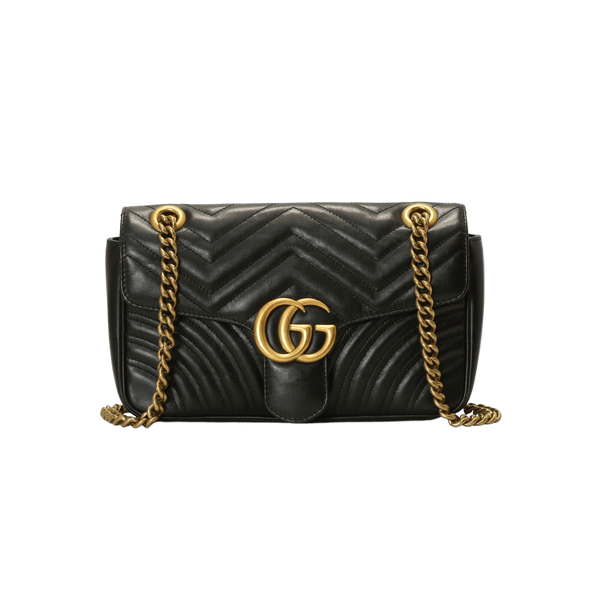 Bolsa com Alça Gucci Marmont GG Preta Original - BHSS4