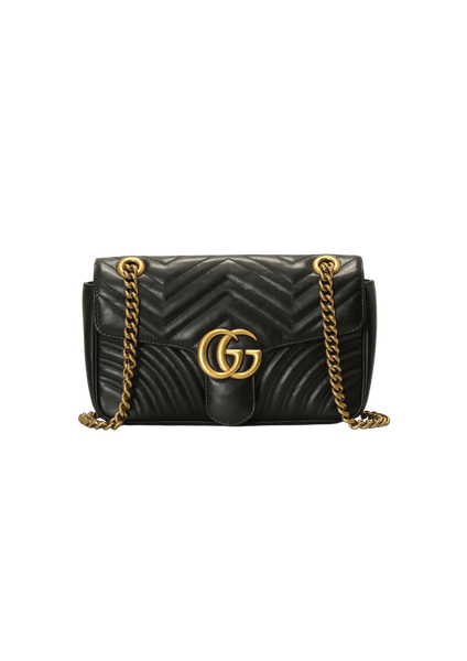 Bolsa com Alça Gucci Marmont GG Preta Original - BHSS4