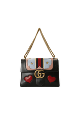 GG MARMONT WEB HEART BAG