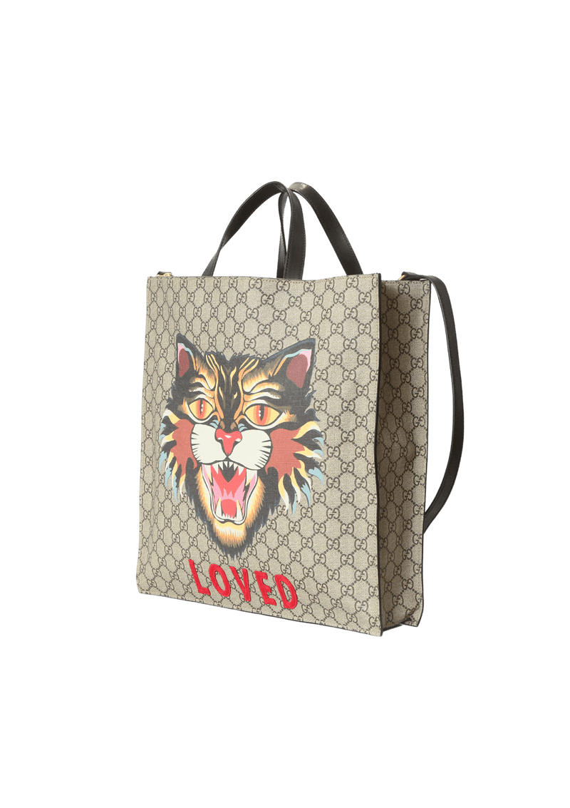 GG SUPREME ANGRY CAT TOTE