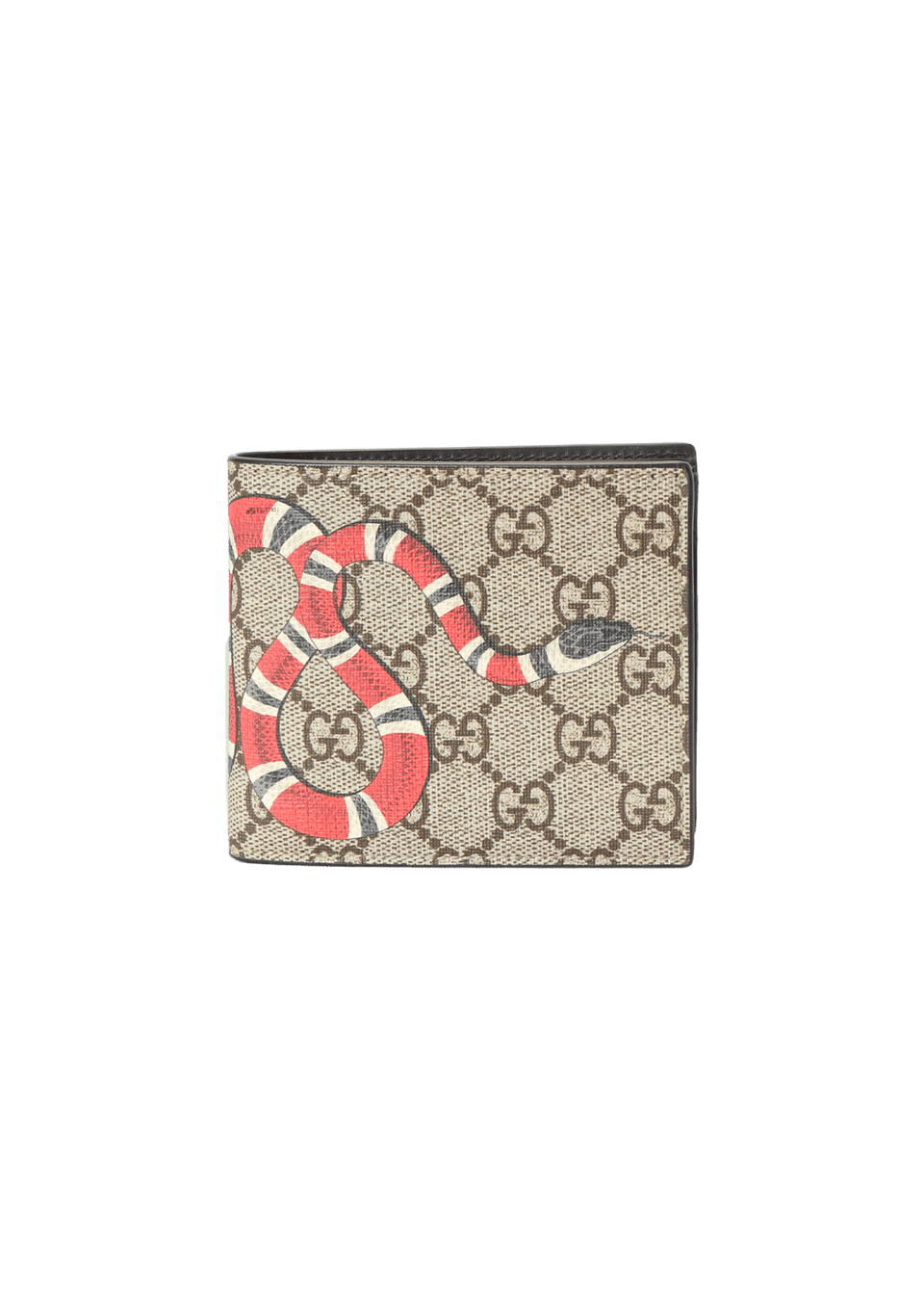 Bolsa Gucci GG Supreme Kingsnake Coin Wallet Marrom Original – Gringa