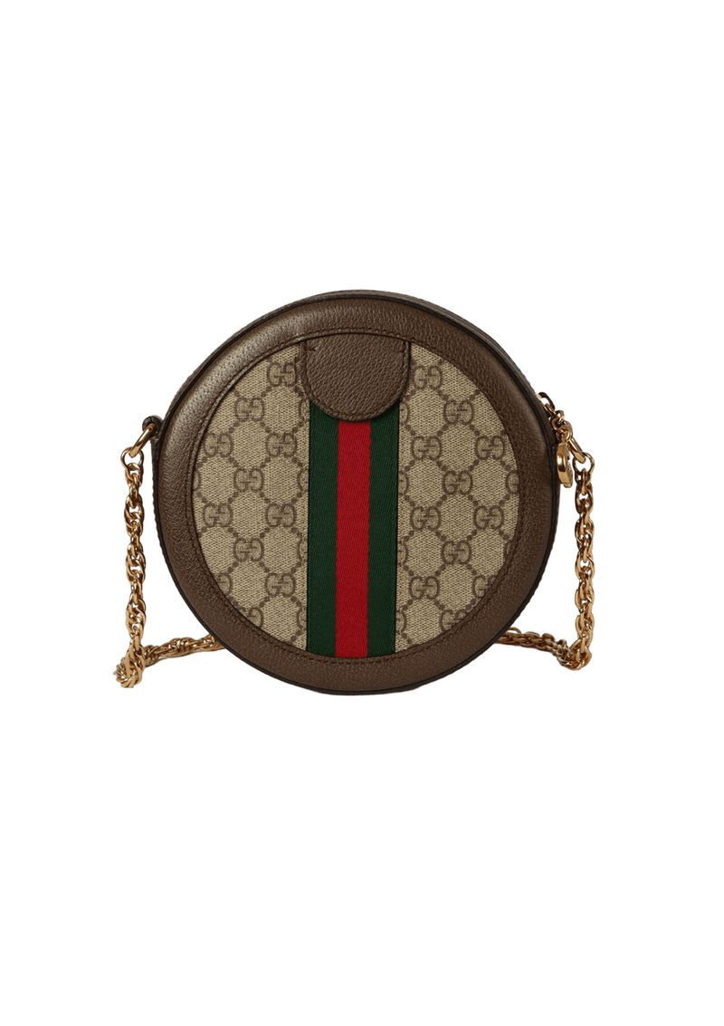 GG SUPREME OPHIDIA MINI ROUND BAG