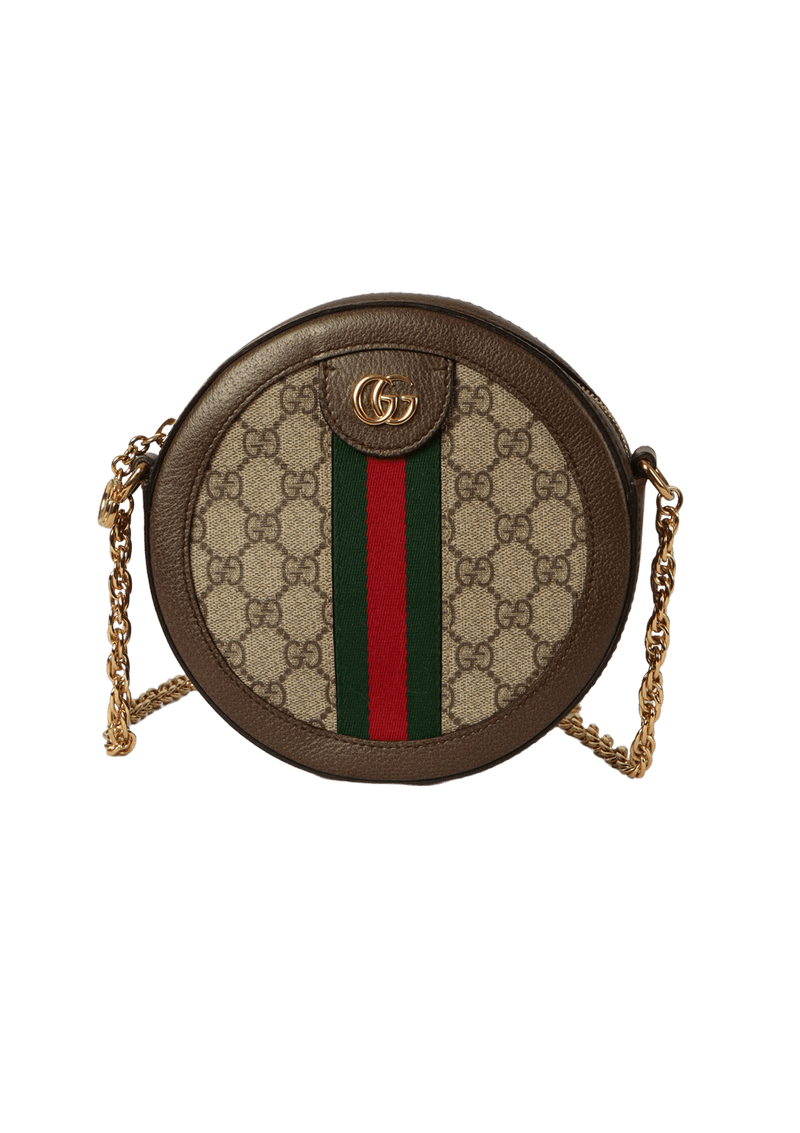 GG SUPREME OPHIDIA MINI ROUND BAG