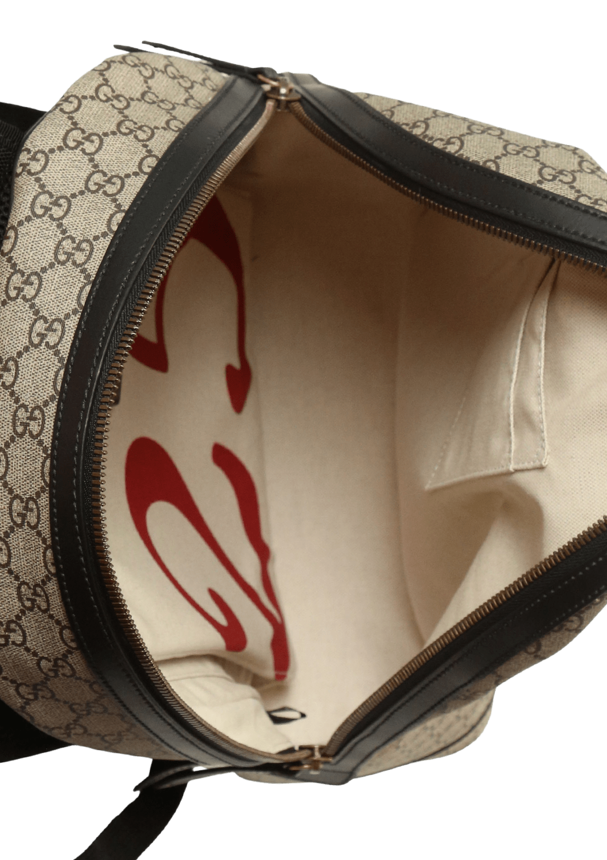 Bolsa Gucci GG Supreme Snake Backpack Bege Original Gringa