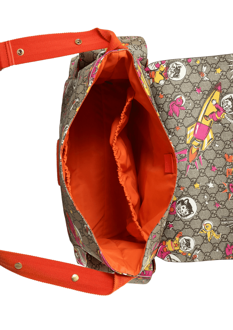 Bolsa Gucci GG Supreme Space Cats Diaper Bag Multicolor Original
