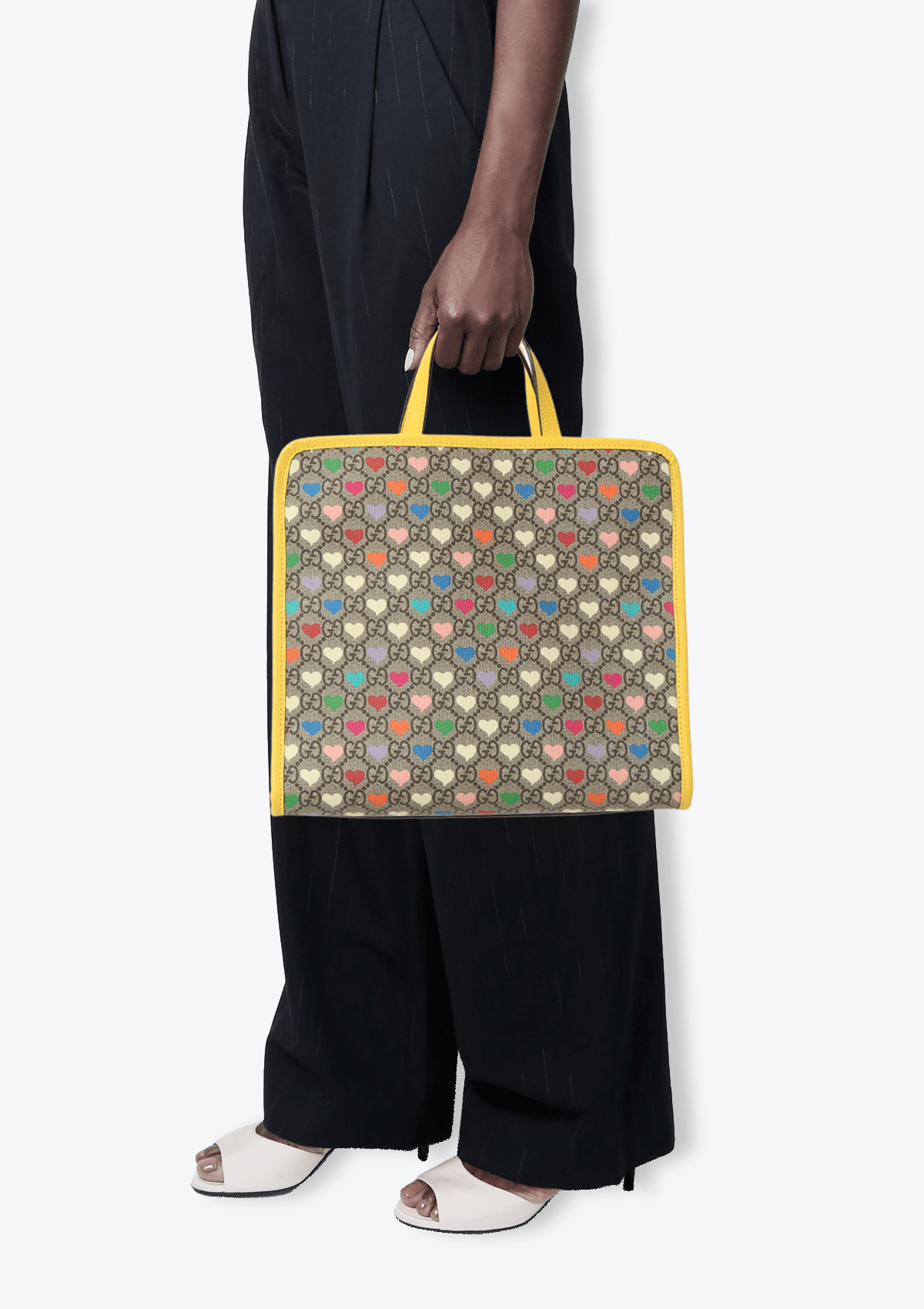 Children's gg hearts tote bag hotsell