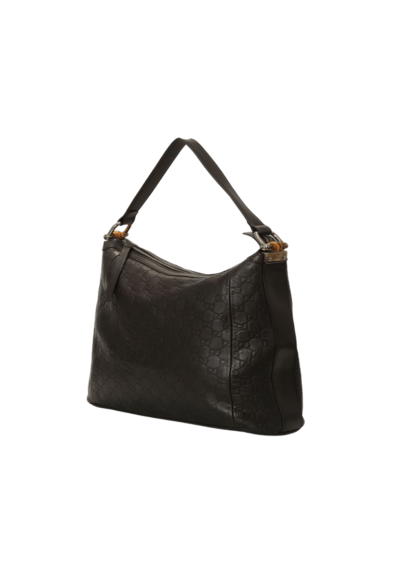 LARGE GUCCISSIMA BAMBOO D RING HOBO