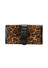 LEOPARD LADY BUCKLE CLUTCH