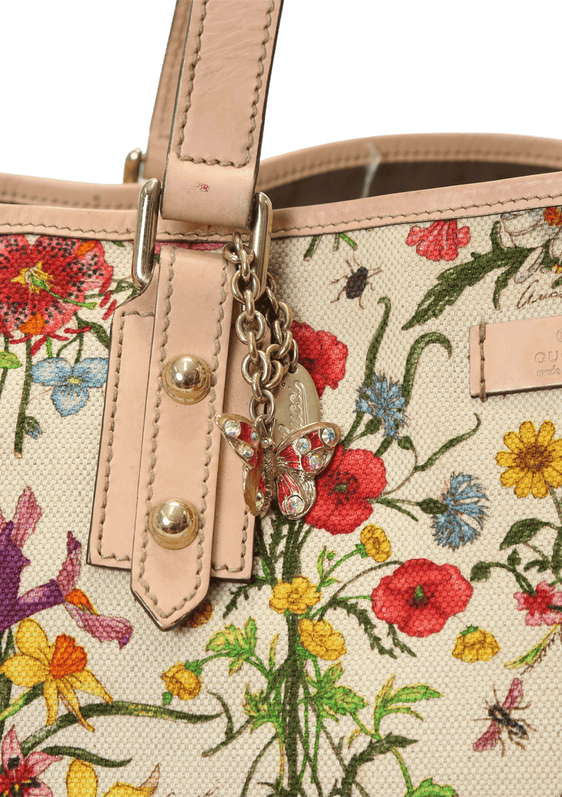 MEDIUM FLORA FLORAL JOLICOEUR TOTE BAG