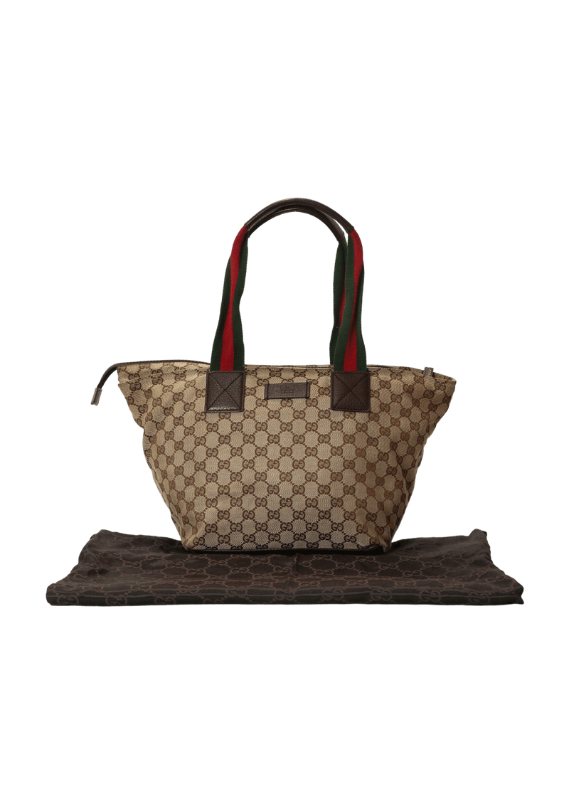 MEDIUM GG CANVAS WEB TOTE