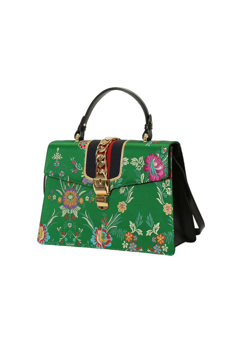 MEDIUM SYLVIE JACQUARD BAG