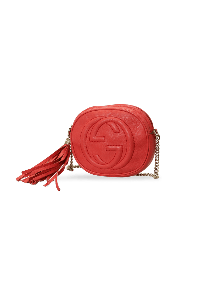 Bolsa Gucci Mini Soho Disco Bag Vermelha Original Gringa