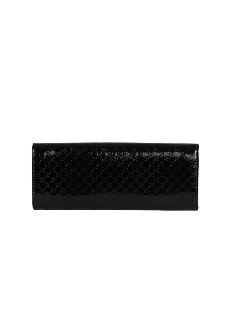 PATENT MICROGUCCISSIMA SMALL BROADWAY CLUTCH