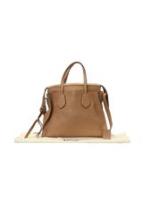 PEBBLED CALFSKIN STUDDED LEATHER TOTE